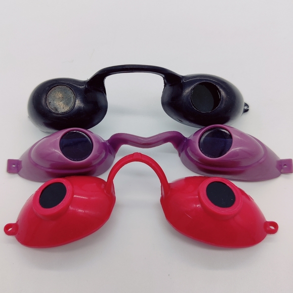 Lot of 3 Tanning Goggles Eye Protection Eyewear Shields UV Blocking - Picture 2 of 6